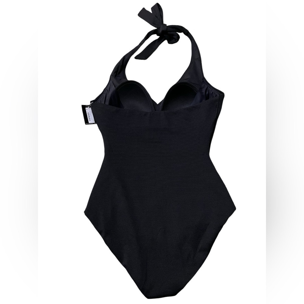 Spanx Pique Shaping Halter One-Piece Swimsuit, new with tags size medium - Picture 3 of 9